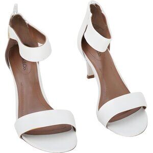 Style Co Paycee Two-Piece Dress Sandals White Women's 6.5M